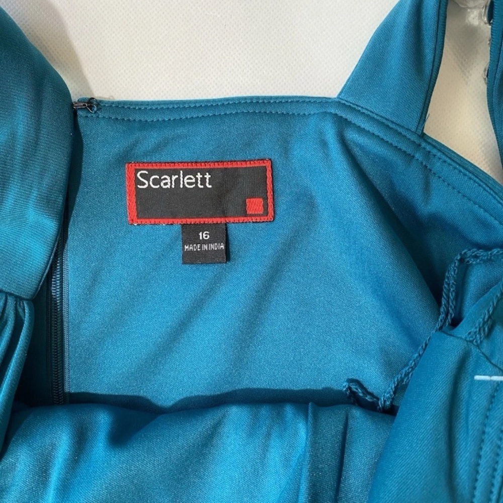 NEW Womens Scarlett Party/homecoming/prom Dress Teal Jewel Embellished Sz 16 - Picture 7 of 14